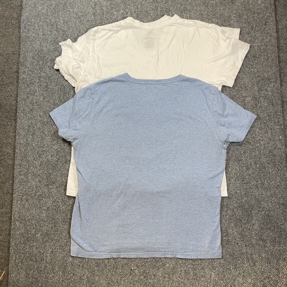 Polo Ralph Lauren T Shirts LOT OF 3 Men's Large White Blue V Neck Tee Cotton - Picture 5 of 14